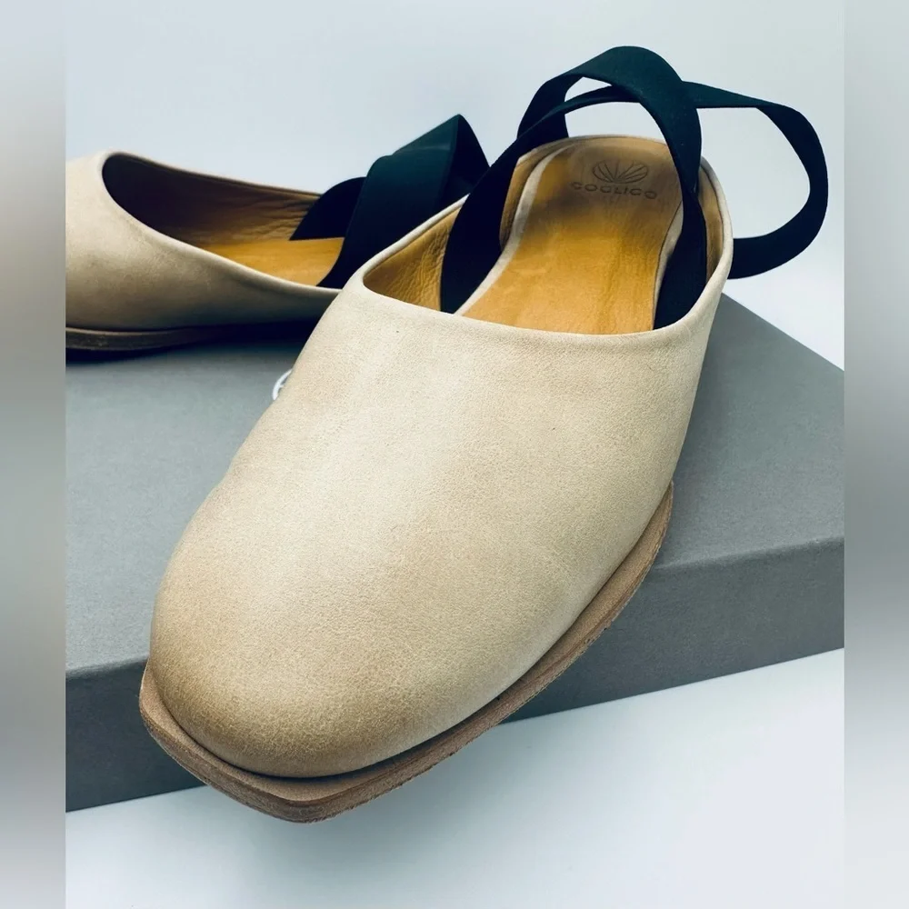 NWT Coclico Hamm Talco Bone Leather Flat Size 37